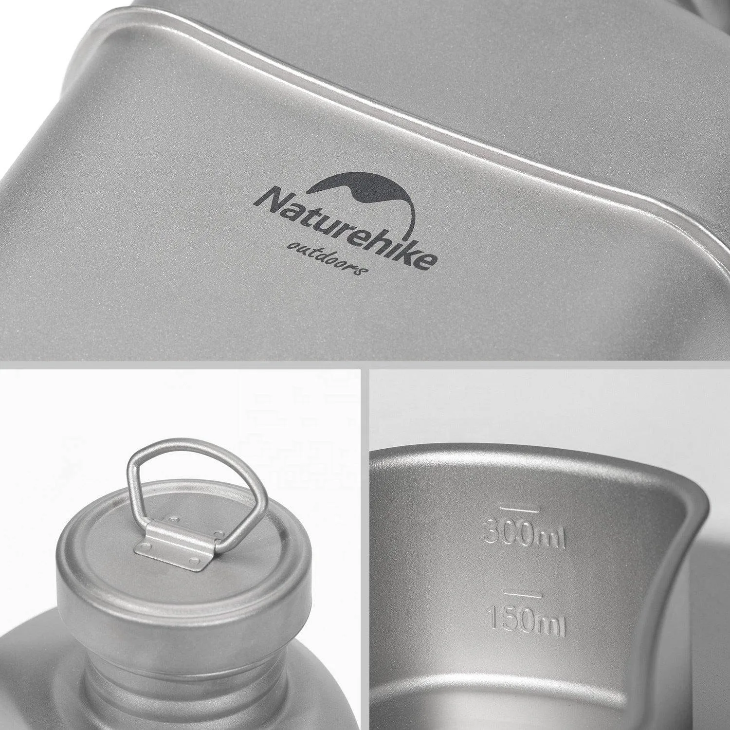 Outdoor Military Lunch Box Titanium Kettle Canteen Set