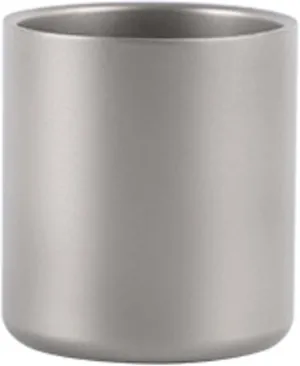 Outdoor portable camping pure titanium cup double cup coffee cup(B,220ml)