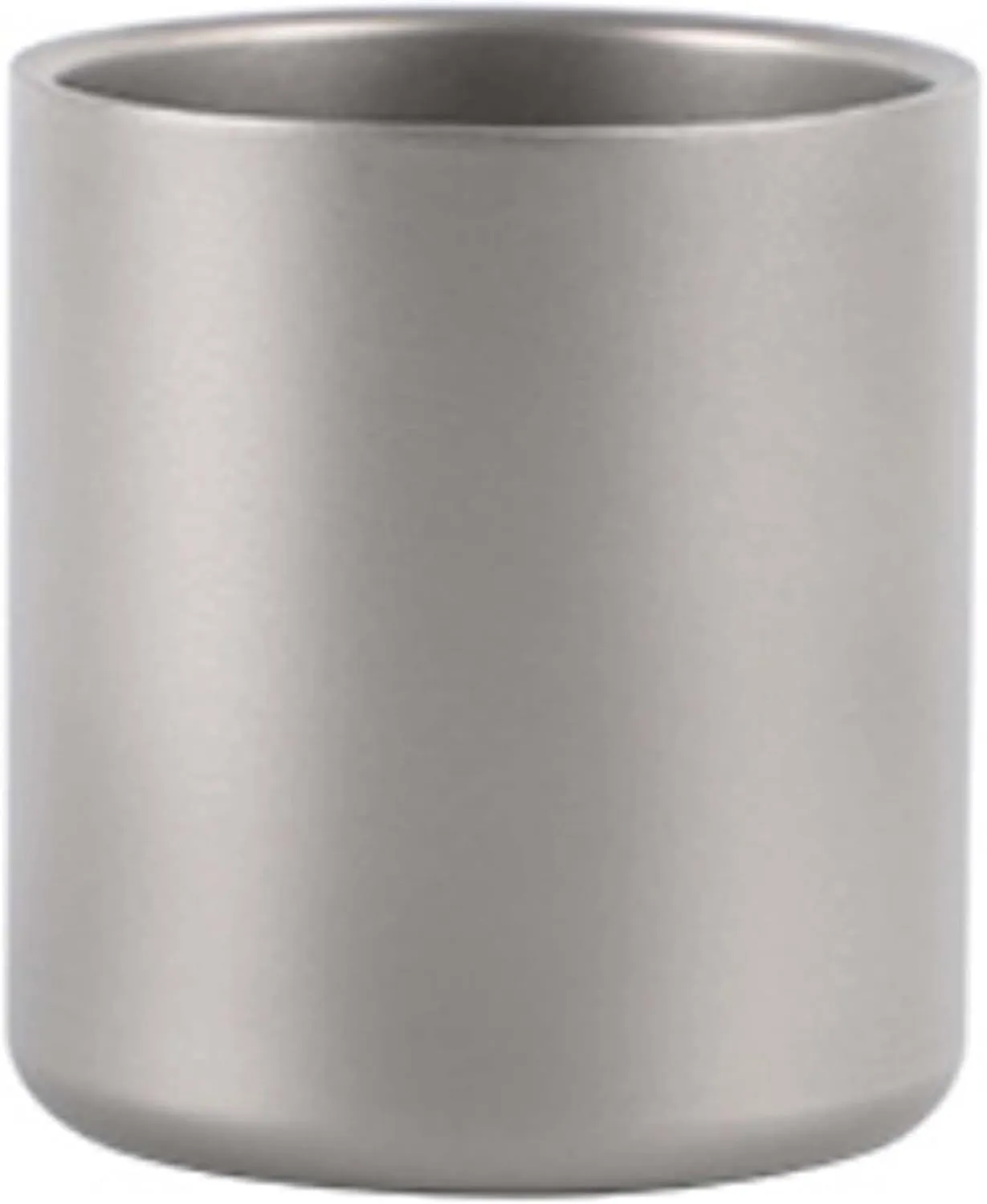 Outdoor portable camping pure titanium cup double cup coffee cup(B,220ml)