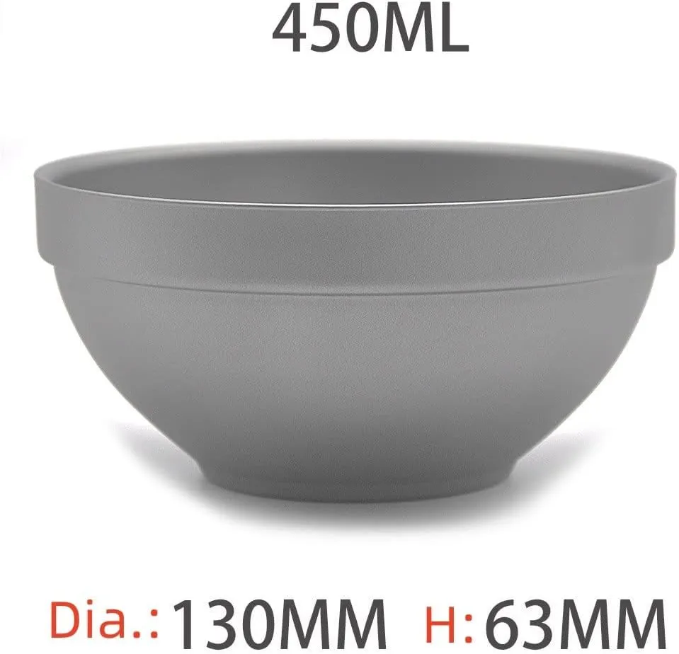 Outdoor Portable Pure Titanium Bowl Camping Lightweight Titanium Tableware
