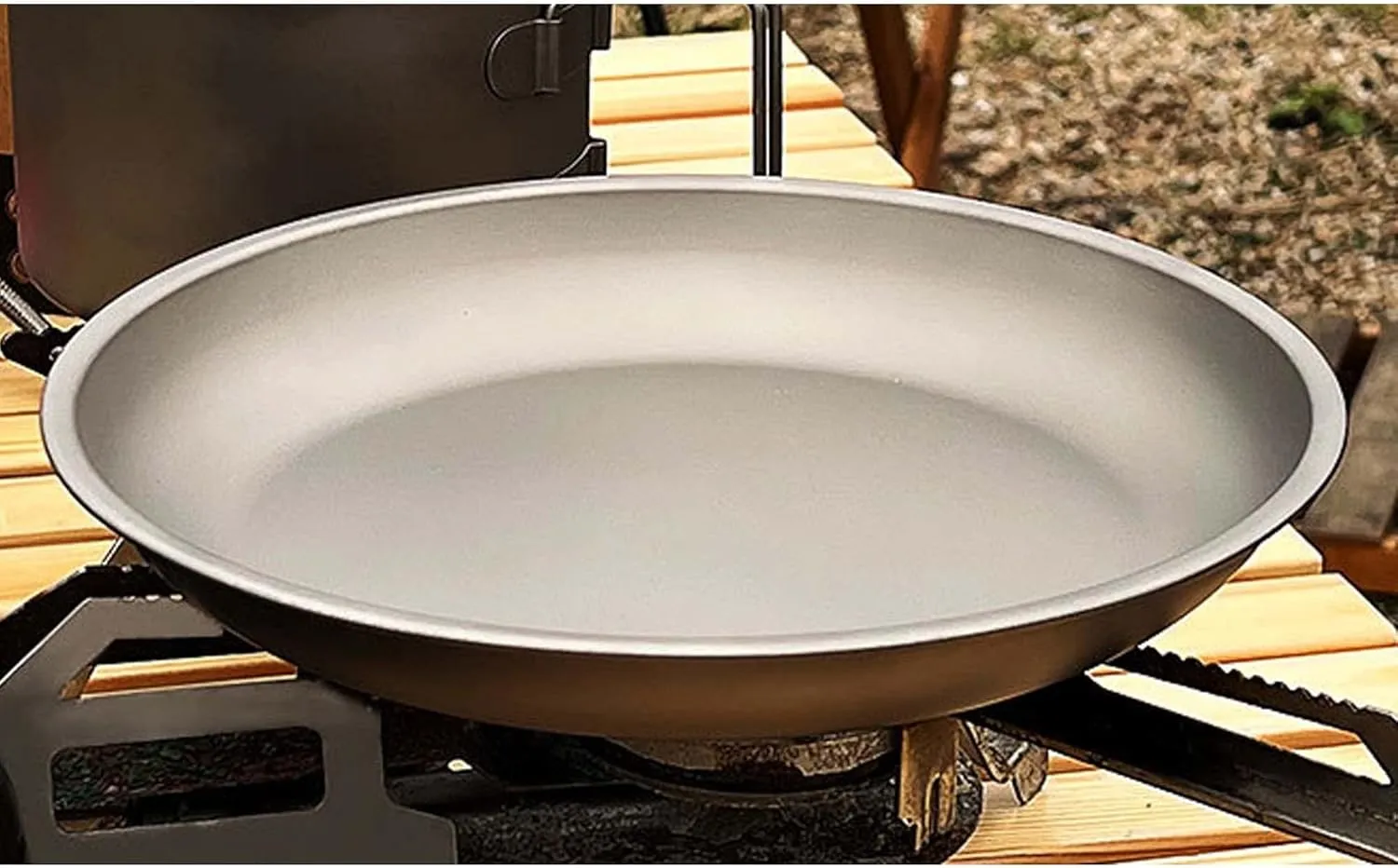 Outdoor Portable Pure Titanium Dinner Plate Camping Tableware