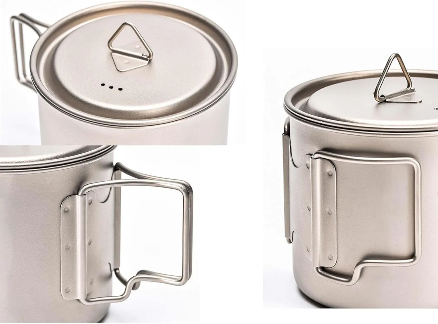 Outdoor Portable Pure Titanium Water Cup Single Layer Mug(550ml)