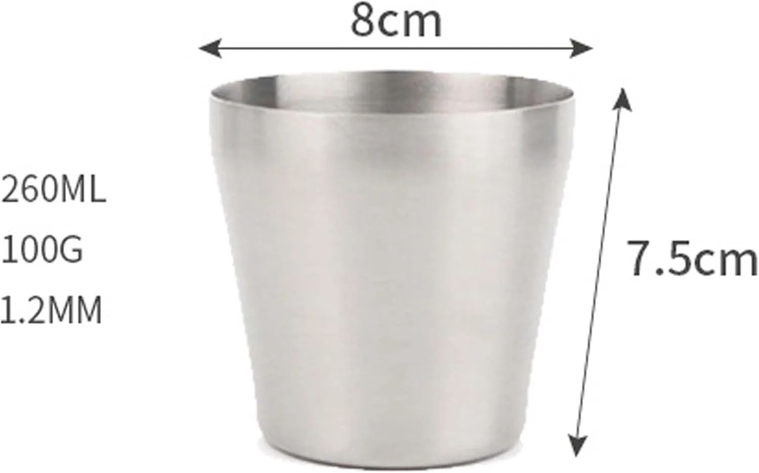 Outdoor portable titanium alloy beer mug
