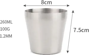 Outdoor portable titanium alloy beer mug