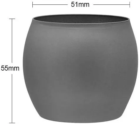 Outdoor Pure Titanium Wine Cup 100ML Lightweight Portable Kung Fu Tea Cup(2PCS)