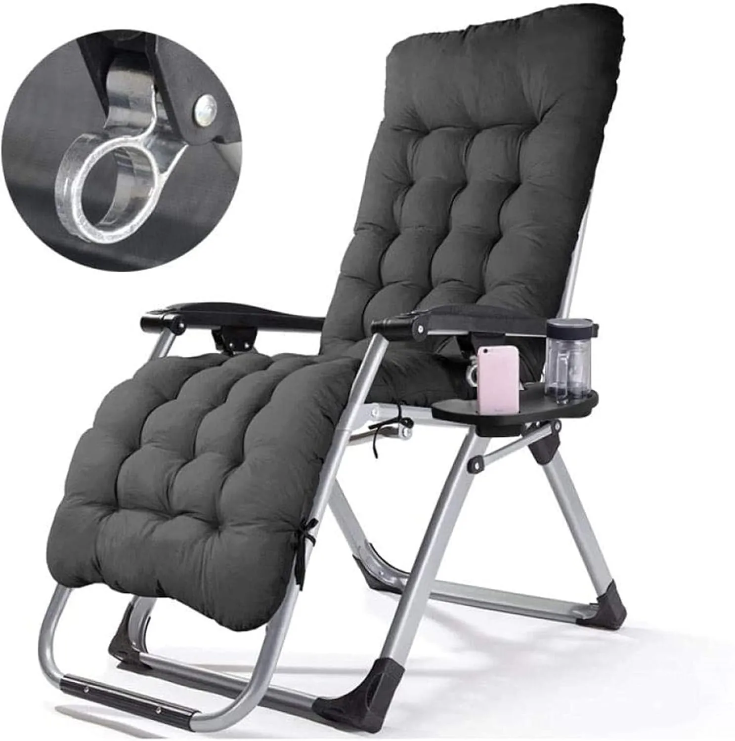 Outdoor Relax Chair, Portable Folding Recliner Chair for Lunchtime Rest, Summer Home Leisure Beach Chair, Outdoor Winter Folding Chair