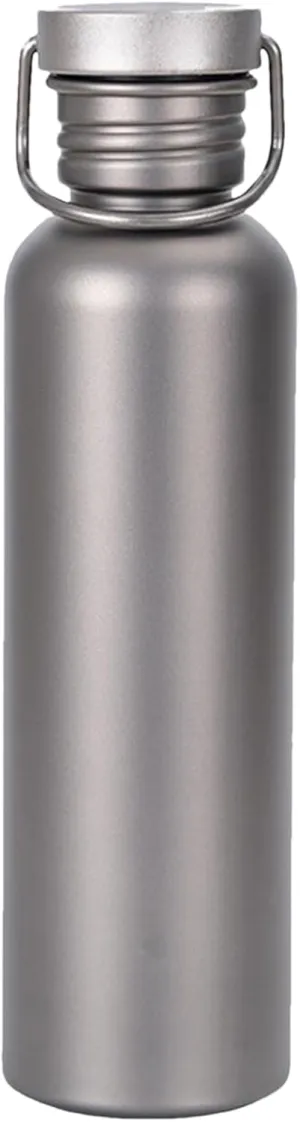 Outdoor Titanium Water Bottle - Lightweight Sports Hydration Cup, Leak-Proof Travel Drinkware | Pure Titanium Camping Bottle for Hiking, Cycling, Trekking, Boiling Water, Portable Adventure Use