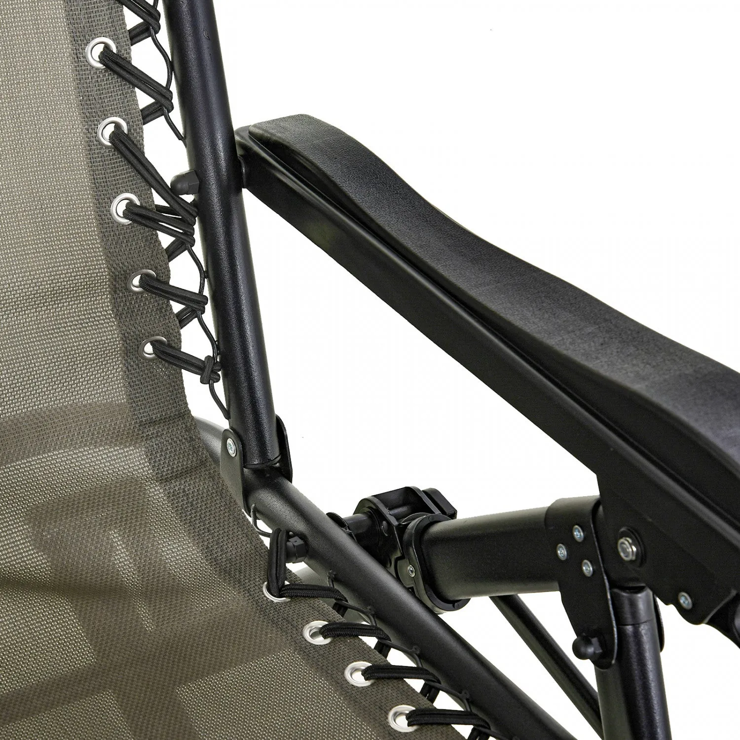 Outsunny 2 In 1 Adjustable Lounge Chair Grey