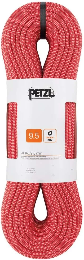 PETZL, Arial® 9.5 Mm, Rope, Red, 80 M, Unisex-Adult