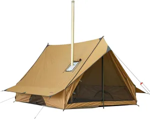 POMOLY Chalet 70 Pro Portable Cabin Tent with Stove Jack and Two Poles for 2-3 Person Camping, Hot Tent Stove, Hiking, Hunting, Backpacking