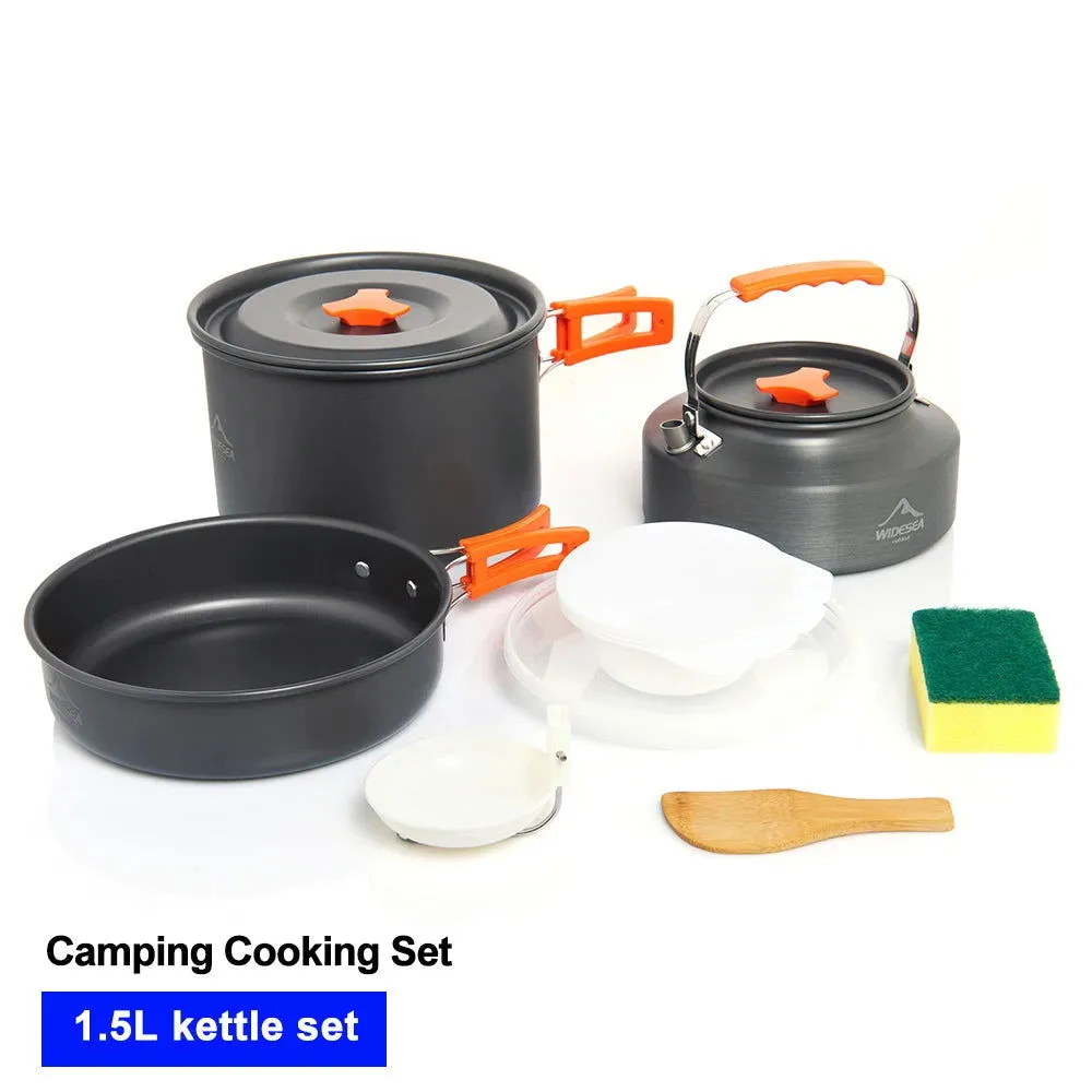Portable Camping Cookware Set – Nonstick Kettle, Frying Pan, and Bowl for Outdoor Cooking, Hiking, and Picnics