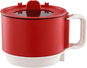 Portable Cooking Pot, Hot Rice Cooker, Portable Pot, Electric Ramen Pot, Multifunctional Pot, Fast Noodle Maker Machine for Soups, Stews and Oatmeal