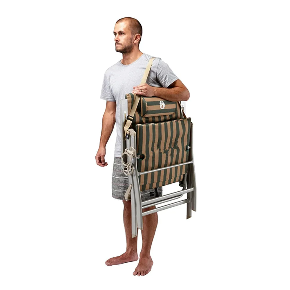 Portable Reclining Lounge Folding Outdoor Camping Beach Chair