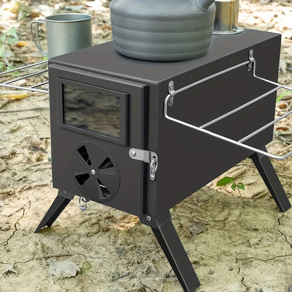 Portable Tent Stove Outdoor portable wood burning stove, tent heating stove, camping, ice fishing, cooking, hiking, travelling