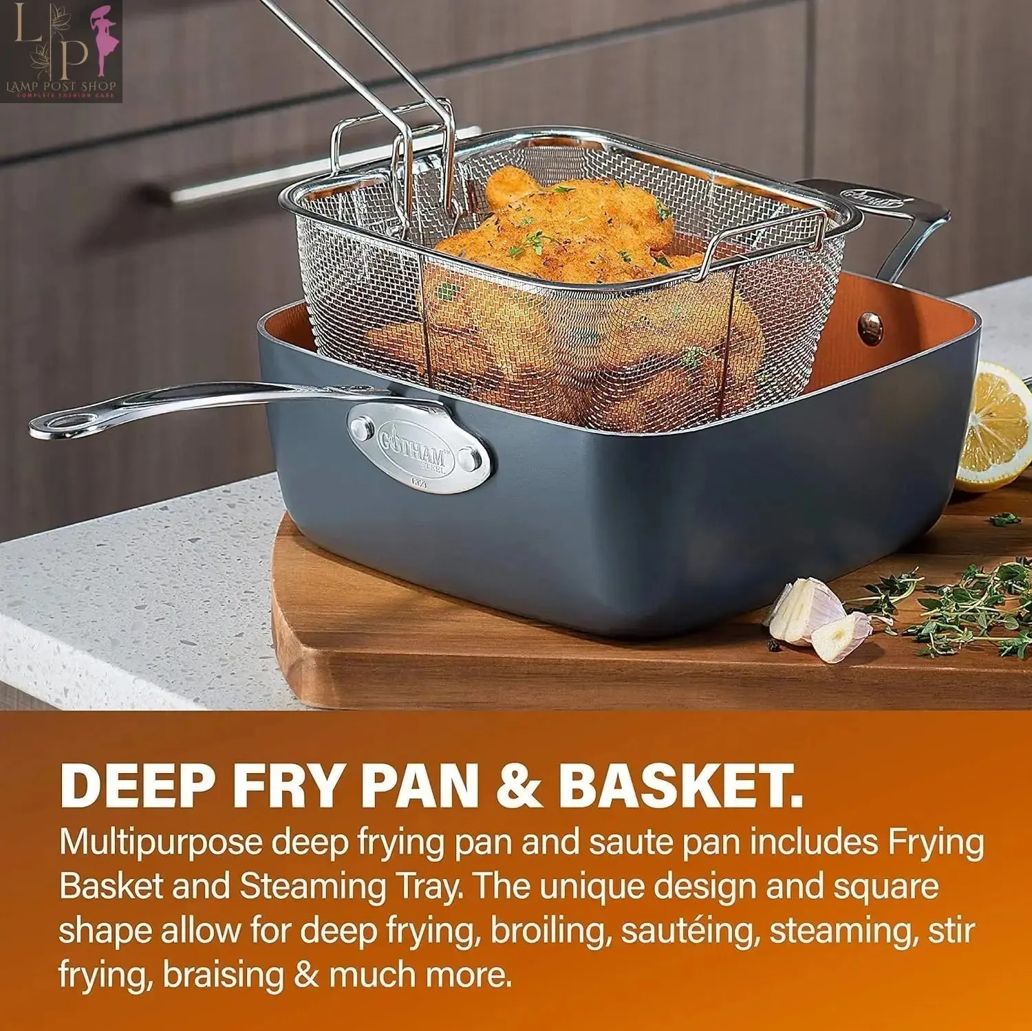 Pots and Pans Set – Ceramic Bakeware, Nonstick Cookware with Lids