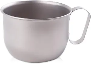 POVCZWXSS 1PC Pure Titanium Coffee Cup 500ML Outdoor Portable Camping Milk Cup
