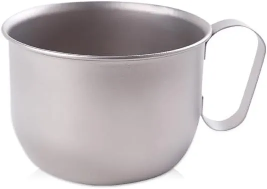 POVCZWXSS 1PC Pure Titanium Coffee Cup 500ML Outdoor Portable Camping Milk Cup