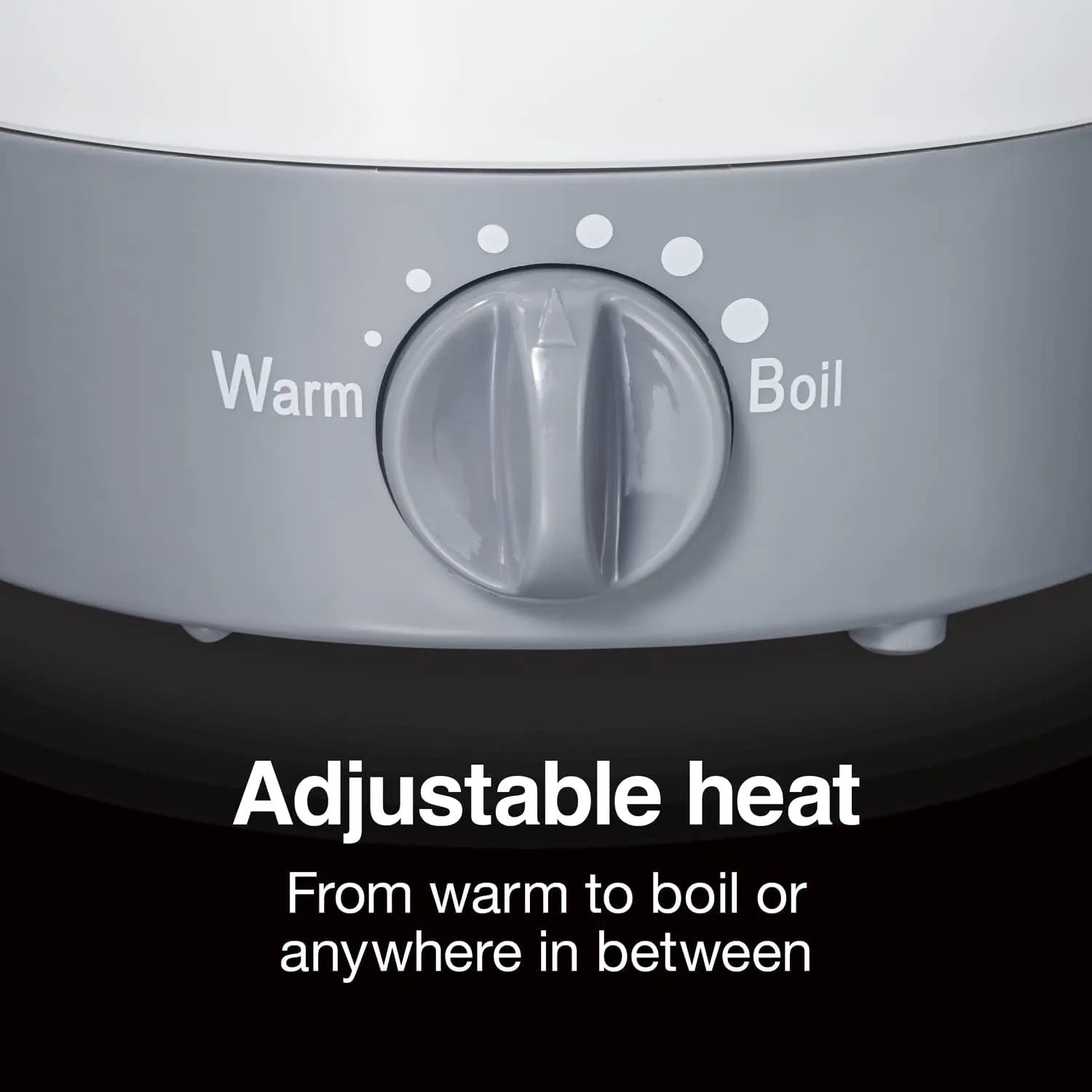 Proctor Silex 32oz Adjustable Temperature Hot Pot, Electric Kettle for Tea, Boiling Water, Cooking Ramen, Noodles and Soup, PFAS-Free Nonstick Coating, White (48507MN)