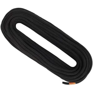 Professional Static 11mm Rope for Rope Access - Black