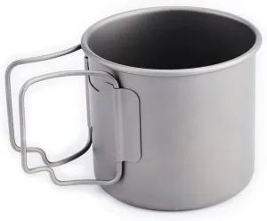 Pure titanium coffee cup teacup portable outdoor camping water cup 375ml