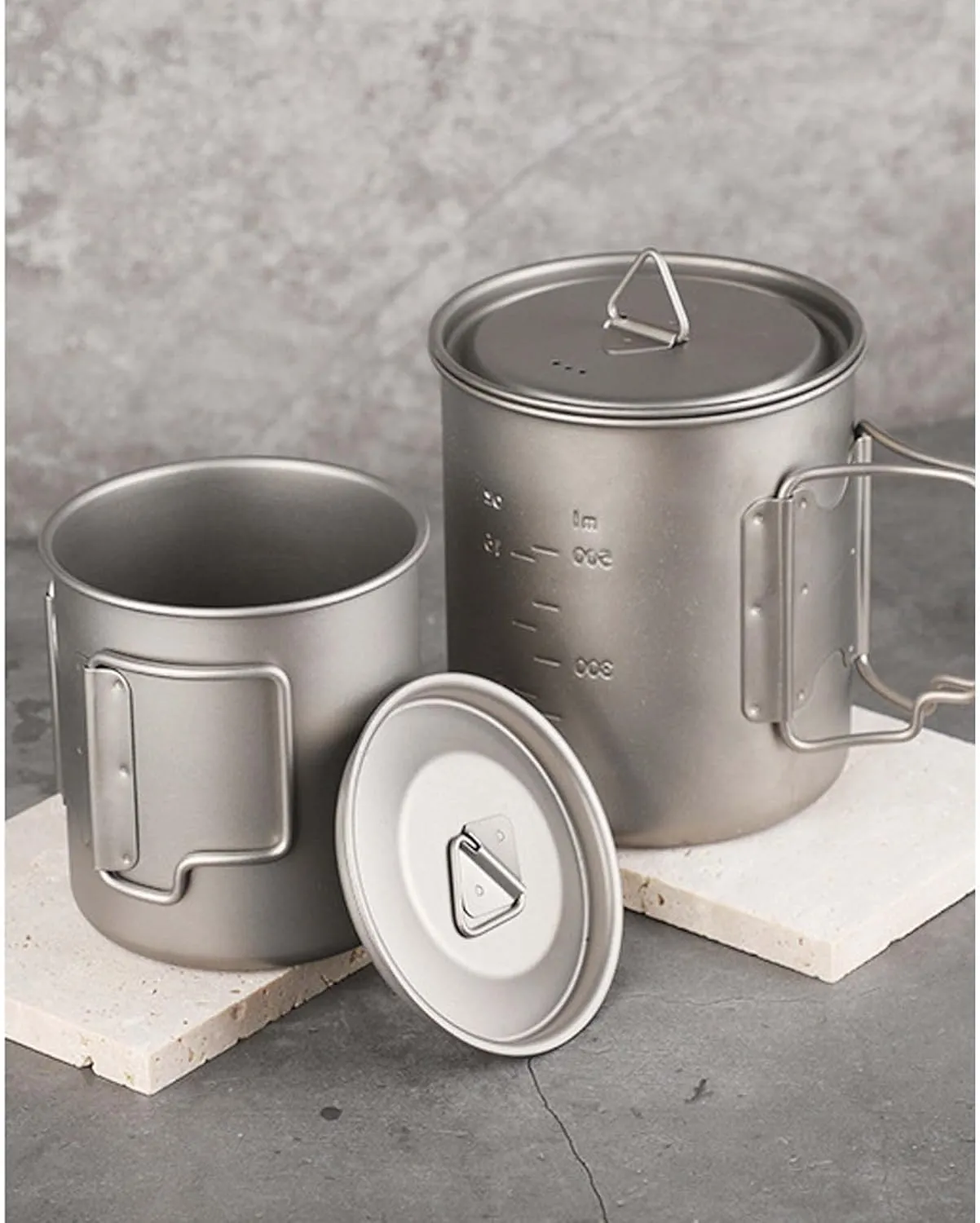 Pure titanium cup outdoor camping portable mug(750ml)