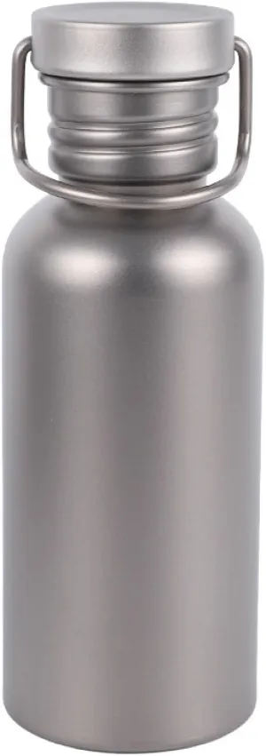 Pure titanium sports kettle sealed outdoor large capacity riding water bottle bicycle portable camping single layer running water cup