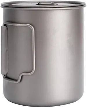 Pure Titanium Water Cup, 750ML Mug, Suitable For Outdoor Climbing And Camping