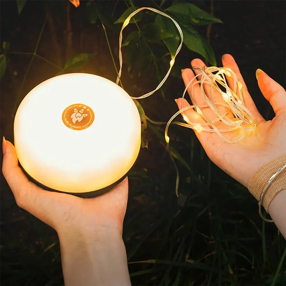 Rechargeable Solar LED Camping Lantern - Portable, Waterproof, Eco-Friendly