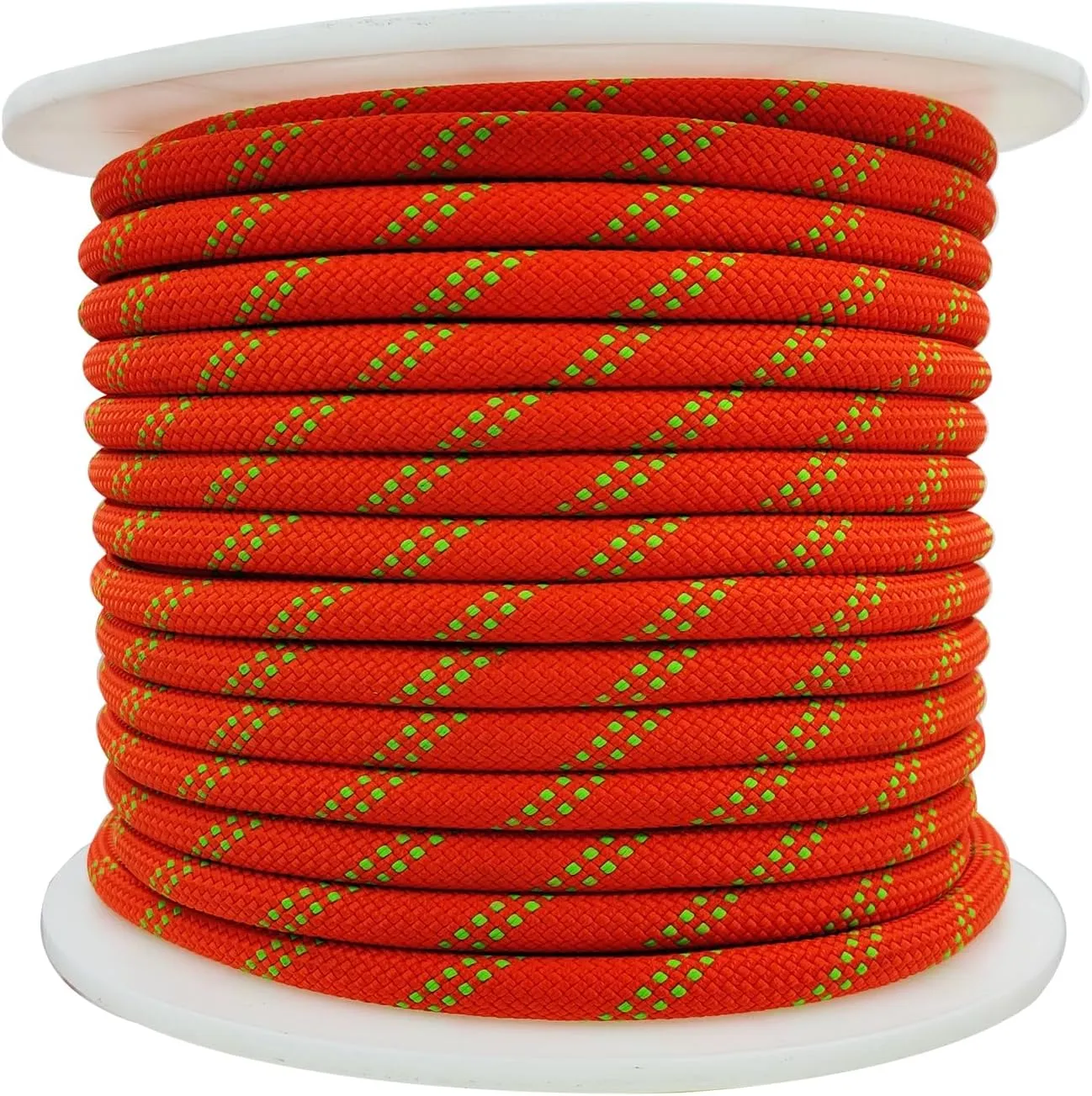 Ritafc Static Rope UIAA Rappelling Rope 11mm 200FT Static Line Nylon Kern Mantle Rope for Rock Climbing, Mountain Tree Climb, Hauling, Rescue Equipment