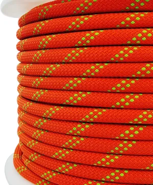 Ritafc Static Rope UIAA Rappelling Rope 11mm 200FT Static Line Nylon Kern Mantle Rope for Rock Climbing, Mountain Tree Climb, Hauling, Rescue Equipment