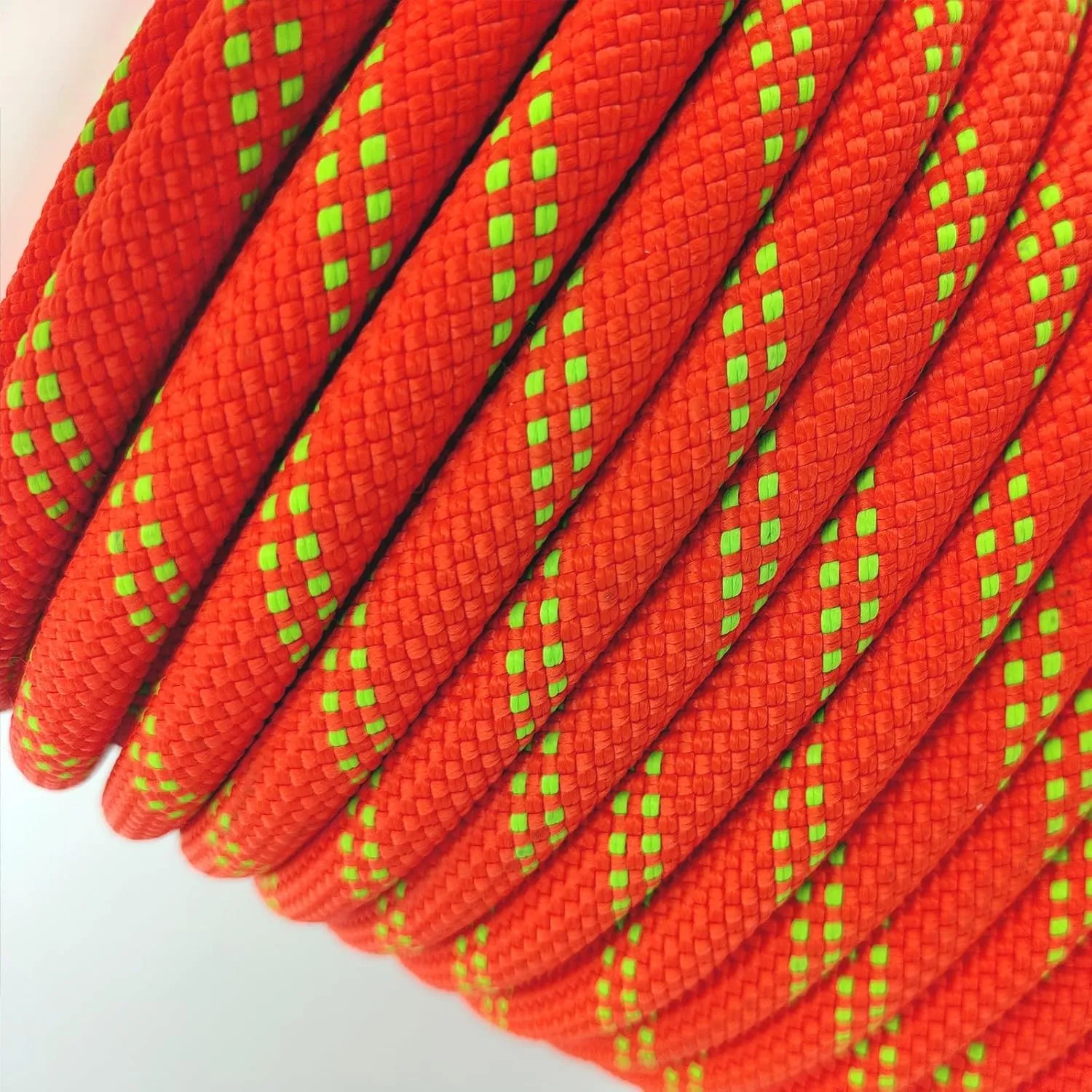 Ritafc Static Rope UIAA Rappelling Rope 11mm 200FT Static Line Nylon Kern Mantle Rope for Rock Climbing, Mountain Tree Climb, Hauling, Rescue Equipment