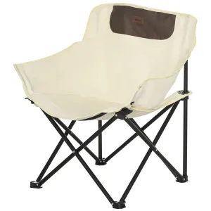 Rootz Camping Chair - Foldable Seat - Portable Chair - PVC-Coated Fabric - Easy Transport - 61cm x 54cm x 66cm