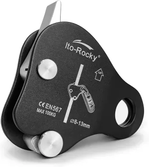 Rope Grab - Fall Belay Device for Rope Climbing Arborist Rescue and Aerial Work