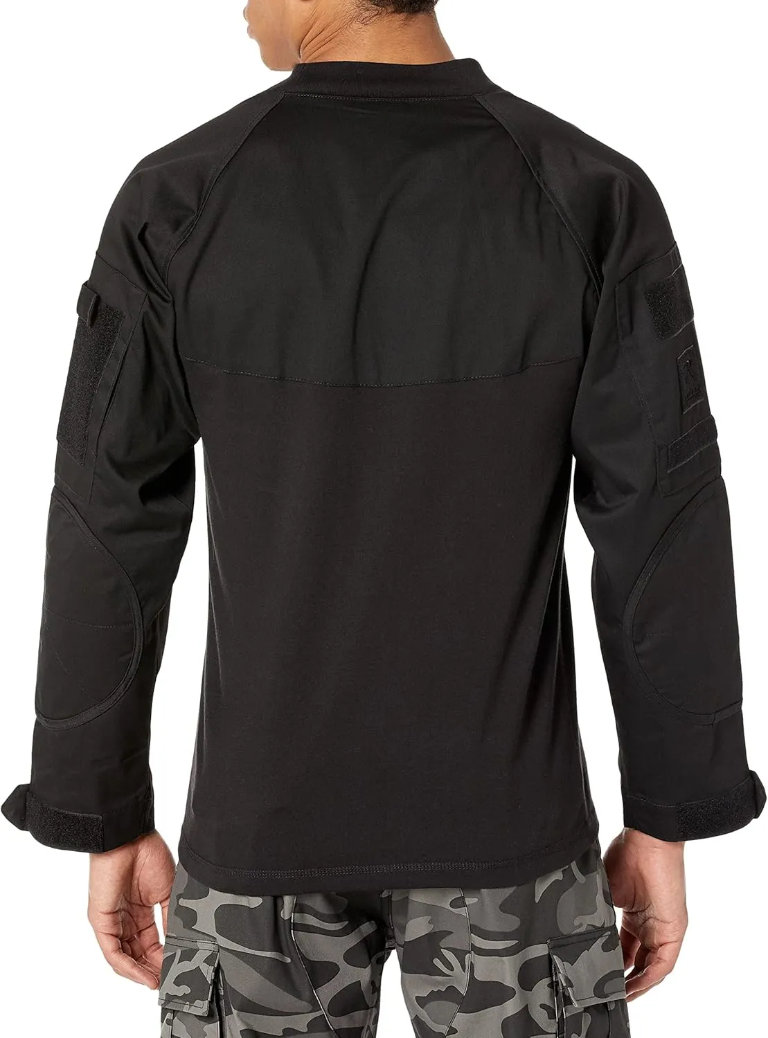 Rothco Tactical Combat Airsoft Shirt Lightweight Military Paintball Army Stretch Base Layer Top with Zip Pockets
