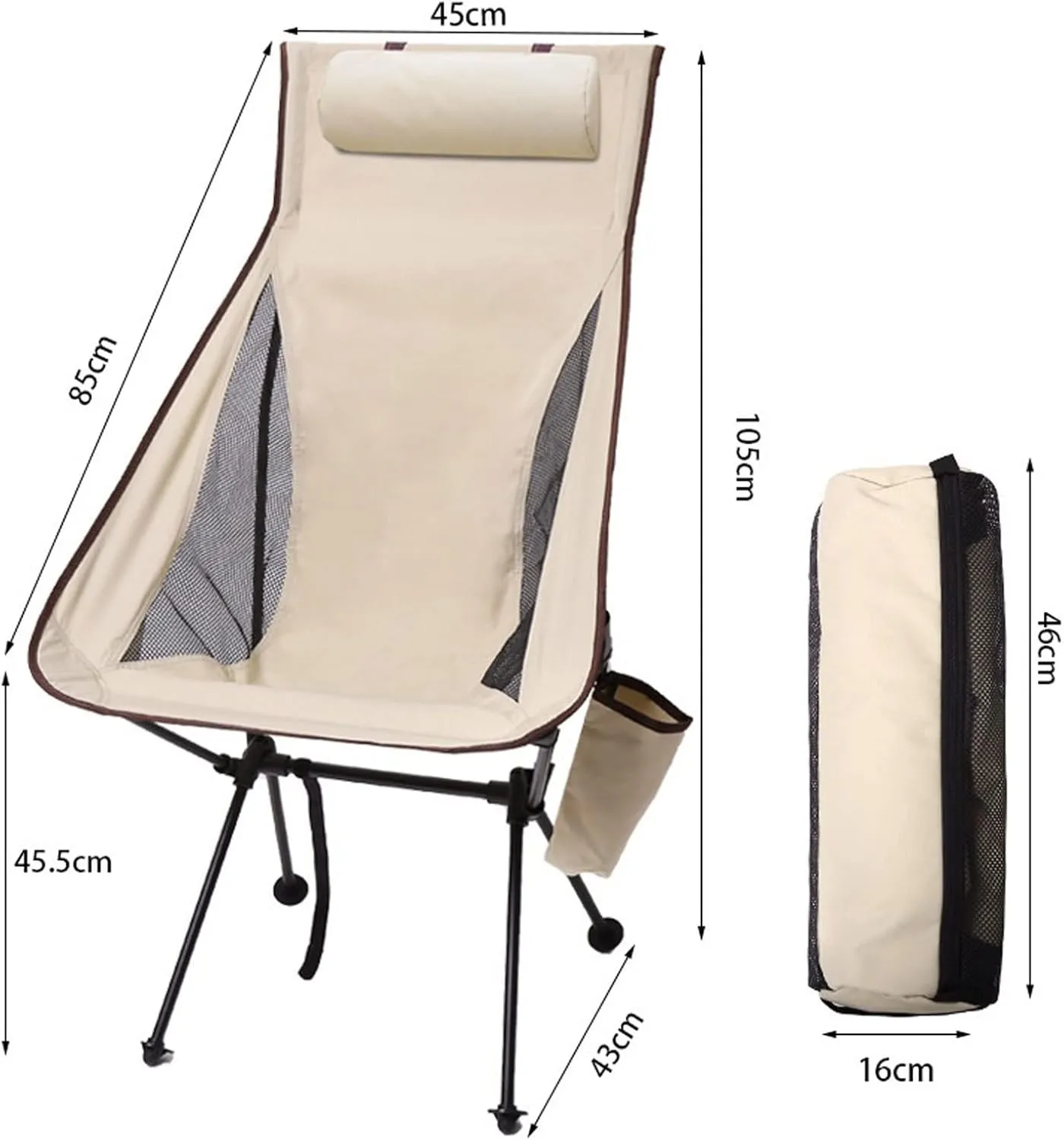 s Ultralight Folding Moon s Outdoor Camping Removable Washable Fishing Picnic BBQ s with Carry Bag Outdoor Stool