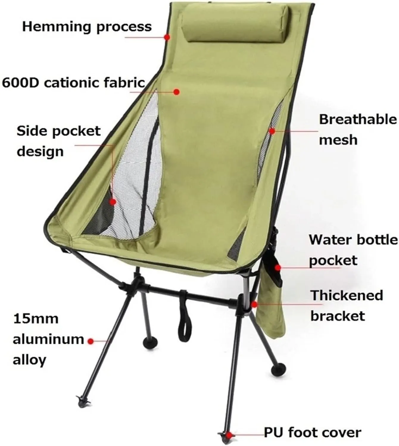 s Ultralight Folding Moon s Outdoor Camping Removable Washable Fishing Picnic BBQ s with Carry Bag Outdoor Stool