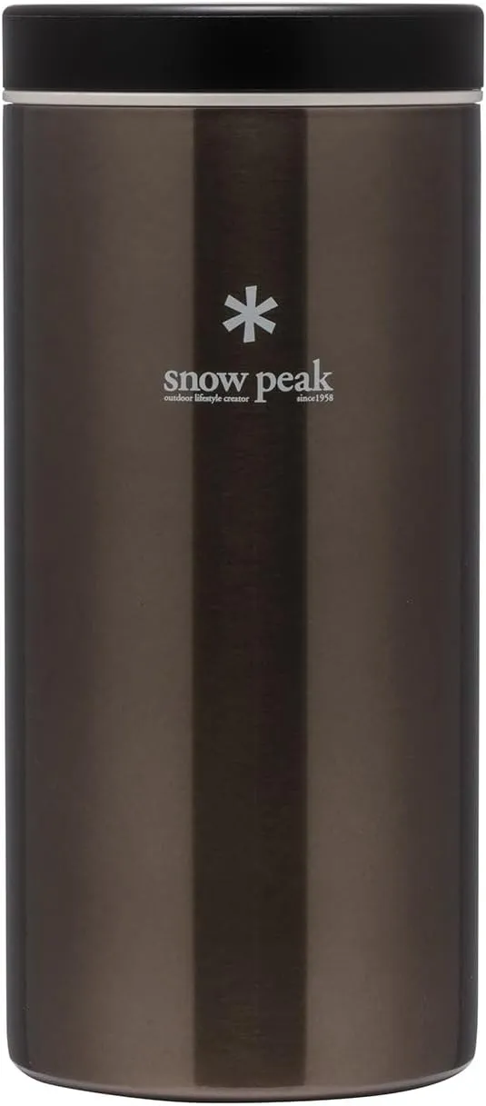 Snow Peak’s Kanpai Bottle, TW-070R-DS, Stainless Steel, Dark Silver, Made in Japan, Ultralight for Camping, Backpacking & Everyday Use, Lifetime Product Guarantee