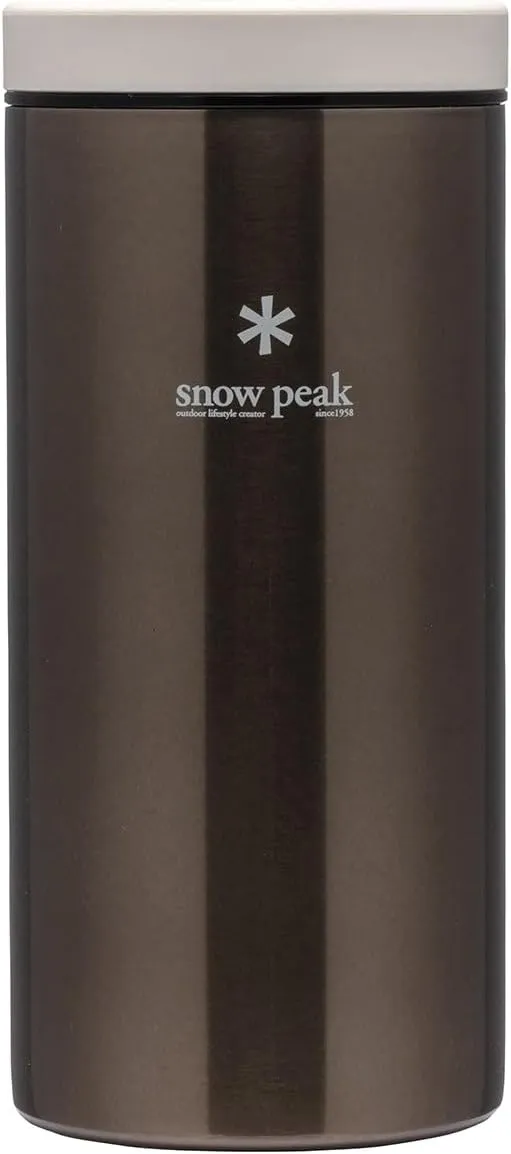 Snow Peak’s Kanpai Bottle, TW-070R-DS, Stainless Steel, Dark Silver, Made in Japan, Ultralight for Camping, Backpacking & Everyday Use, Lifetime Product Guarantee