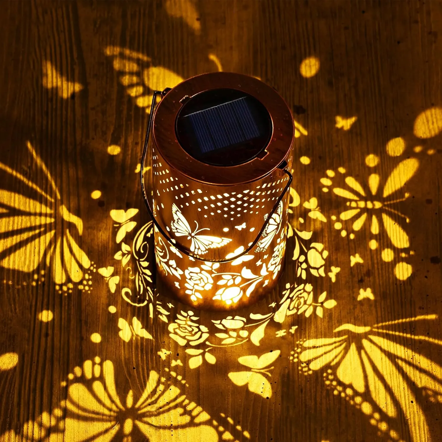 Solar Lanterns Outdoor Waterproof, Butterfly Birthday Gifts for Women Men, Hanging Solar Lantern for Yard, Patio, Porch, Backyard, Landscape, Garden Decor