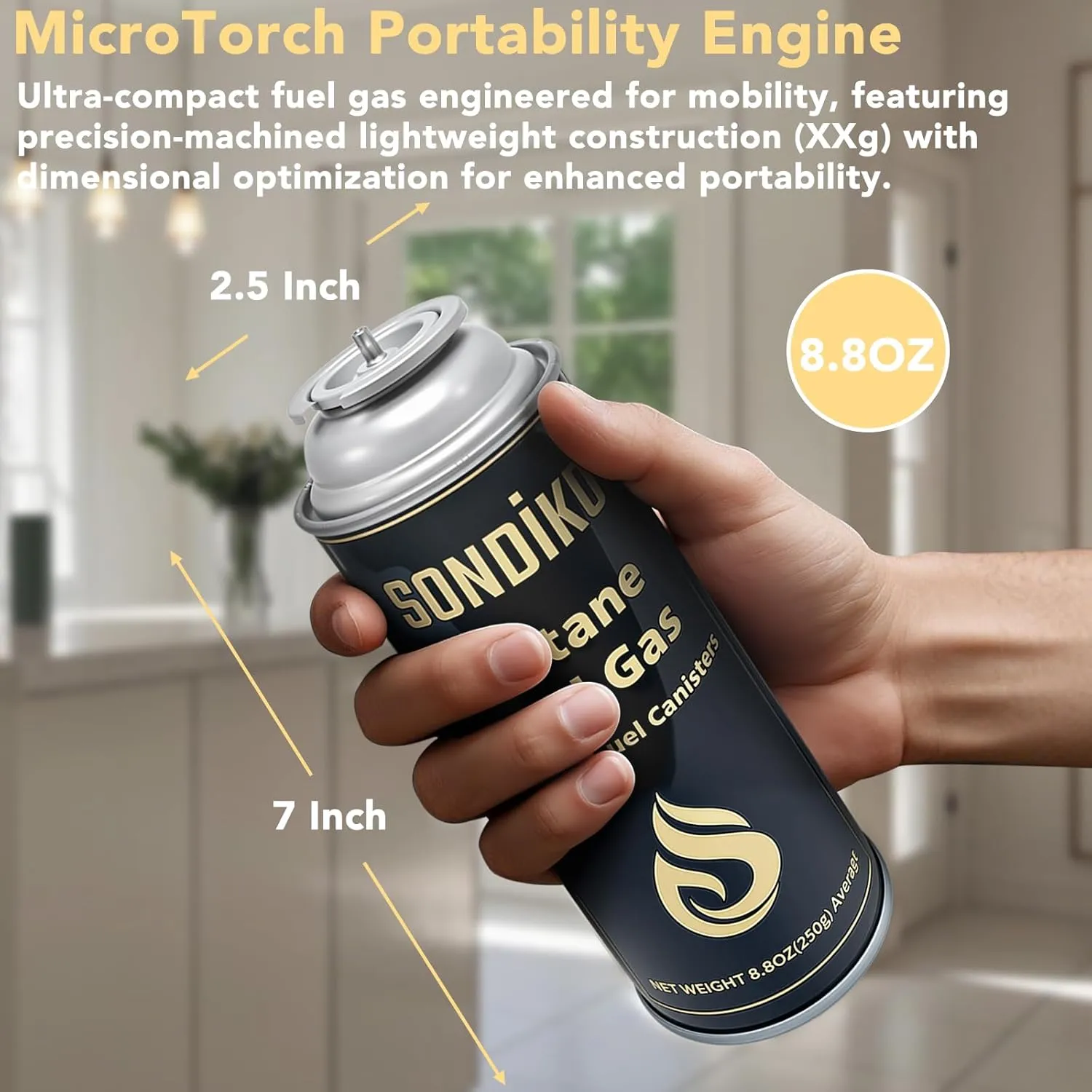 Sondiko Butane Gas, Premium Pure Refined Butane Gas, Butane Fuel Canister for Portable Camping Stove, Explosion Proof - RVR System(4 Can)