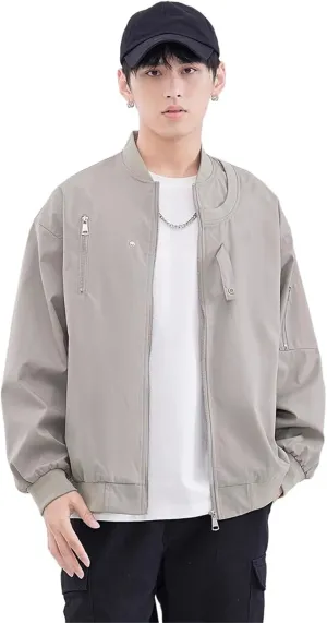 Spring and fall casual jacket men's American high street lapel workwear aviator Coat
