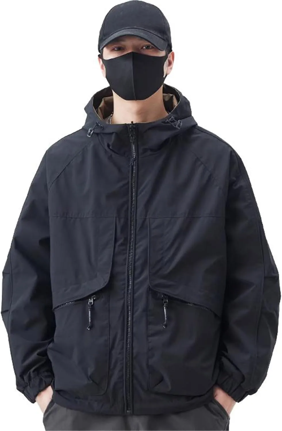 Spring and fall casual jacket men's American high street lapel workwear aviator Coat