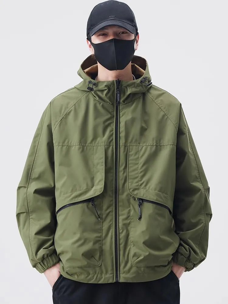 Spring and fall casual jacket men's American high street lapel workwear aviator Coat