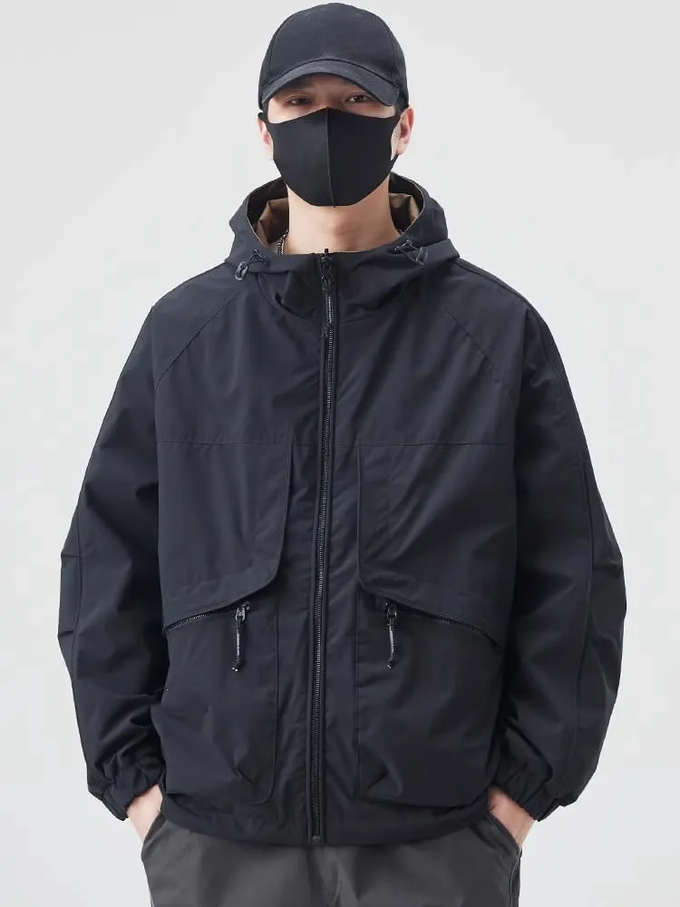 Spring and fall casual jacket men's American high street lapel workwear aviator Coat
