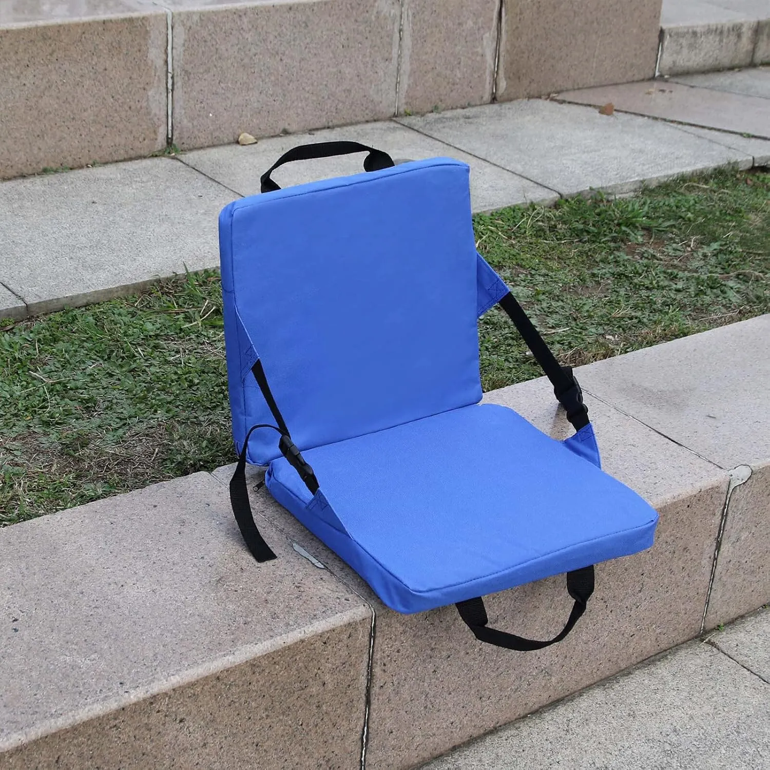 Stadium Seat for Bleachers with Back Support Portable Lightweight Bleacher Seat Cushion Foldable Stadium Seat Padded Chair for Garden Camping Hunting Floor Beach Outdoor
