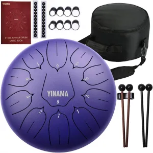 Steel Tongue Drum Percussion Instrument 11 Notes 10 inches