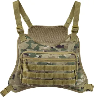 Tactical Chest Bag Military Molle Vest Pack Rig Front Body Edc Running Water Resistant Carrying Pouch for Men Women 3L