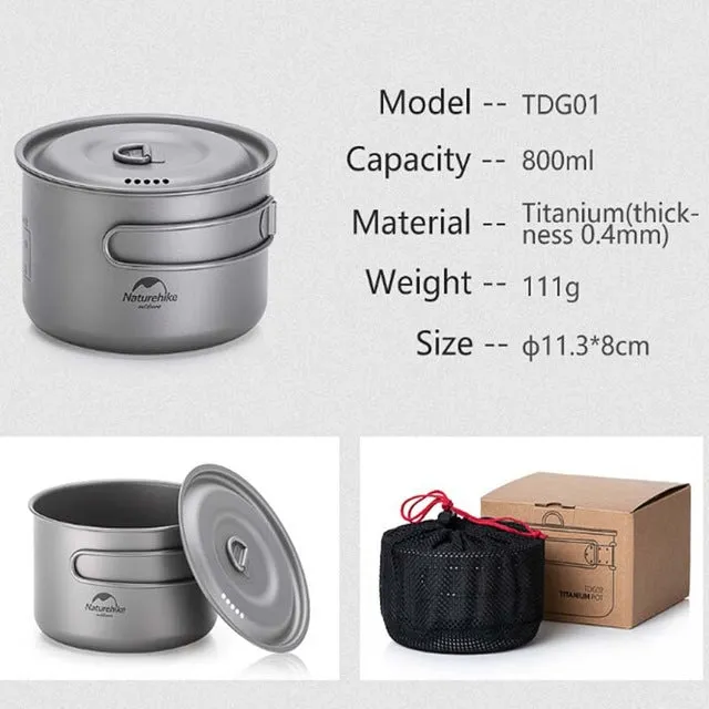 TDG01 outdoor Ti pot 1300ml