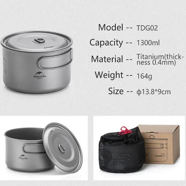 TDG01 outdoor Ti pot 1300ml