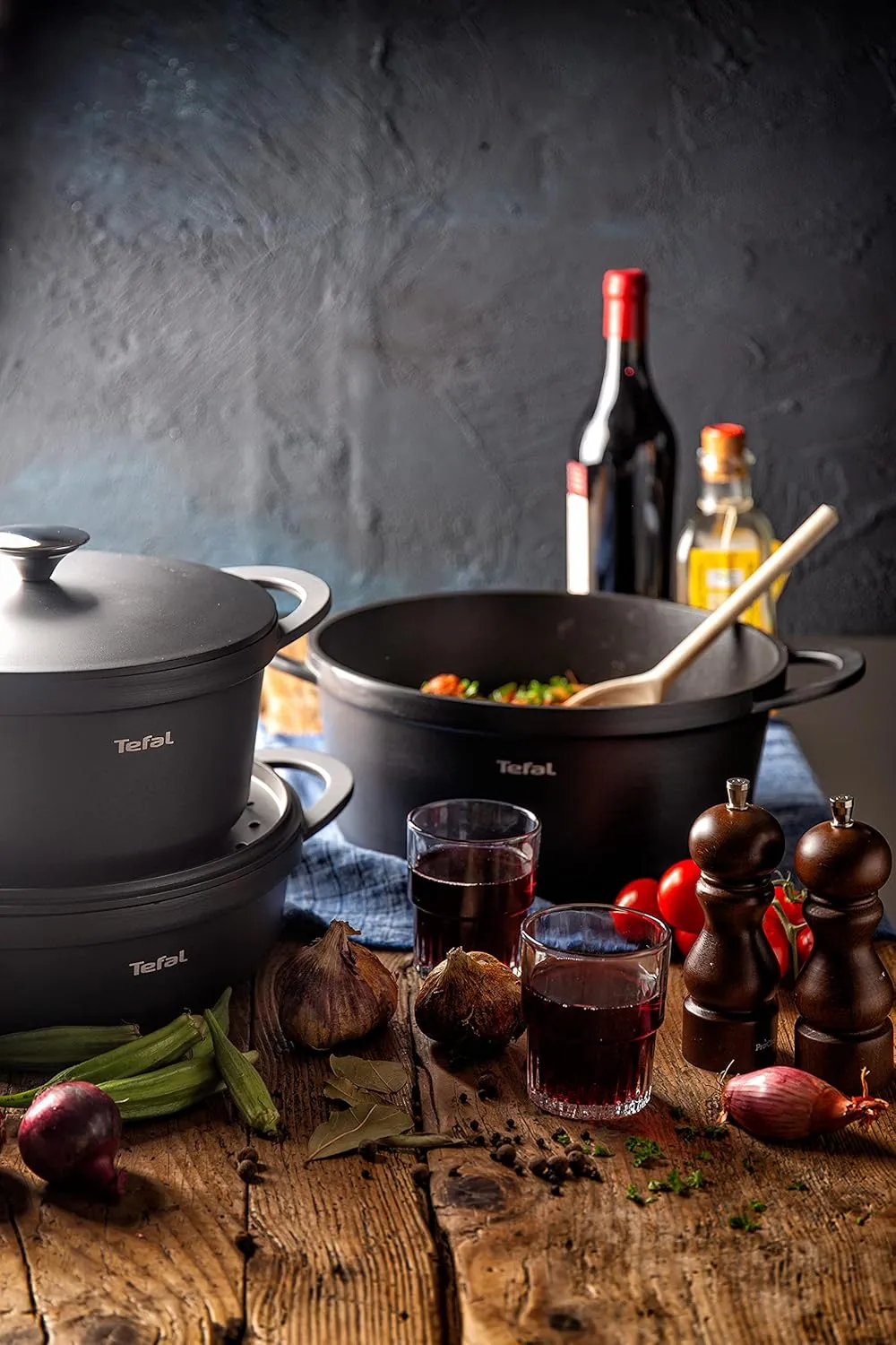 Tefal Cooking Pot, Aluminium, Black, 28 cm